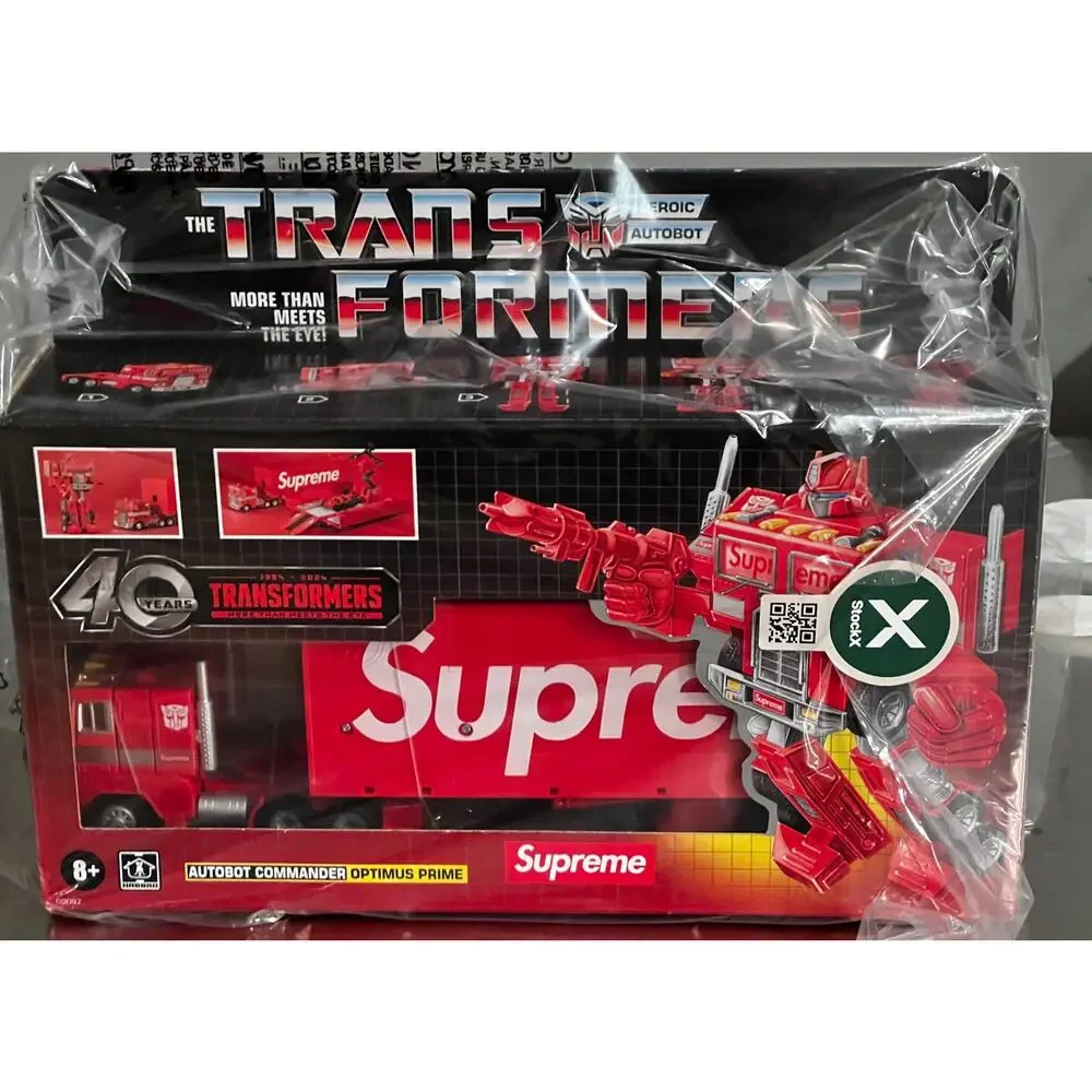 Supreme x Transformers G1 Optimus Prime Figure FW22 Factory Sealed New